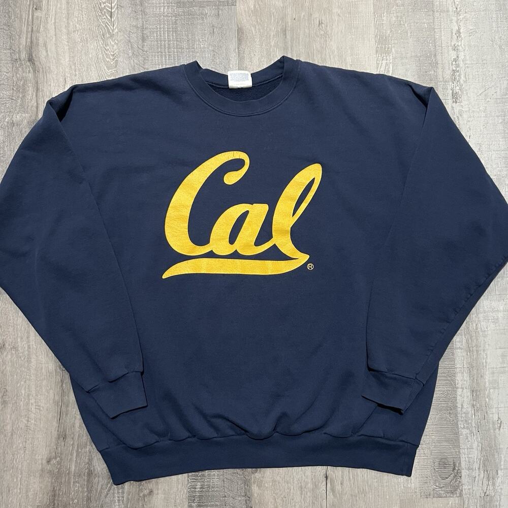 Vintage University of California Bears College Sweatshirt Mens 2XL Pull Over Y2K